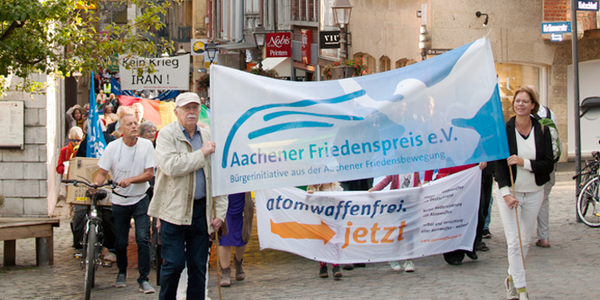 Aachener Friedenspreis 2019 für die Kampagne "Büchel ist überall - atomwaffenfrei.jetzt"