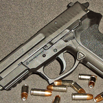 Eine Sig Sauer-Pistole vom Typ SP2022.