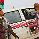 Checkpoint in Bürgerkrieg in Libyen