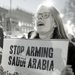 Demonstration gegen Rüstungsexporte nach Saudi-Arabien in London