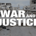 Plakat des Films "War and Justice" von Filmemacher Marcus Vetter