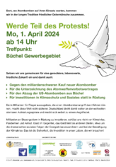 Flyer zum Ostermarsch 2024 in Büchel