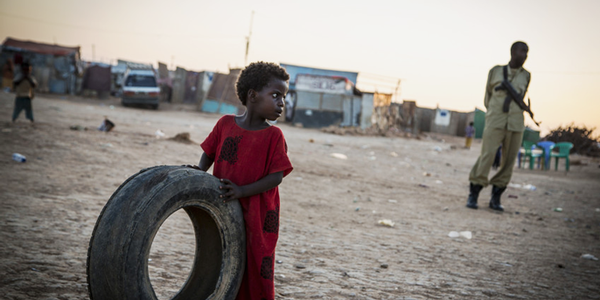 Lager für Binnenflüchtlinge in Garoowe, der Hauptstadt von Puntland, Somalia