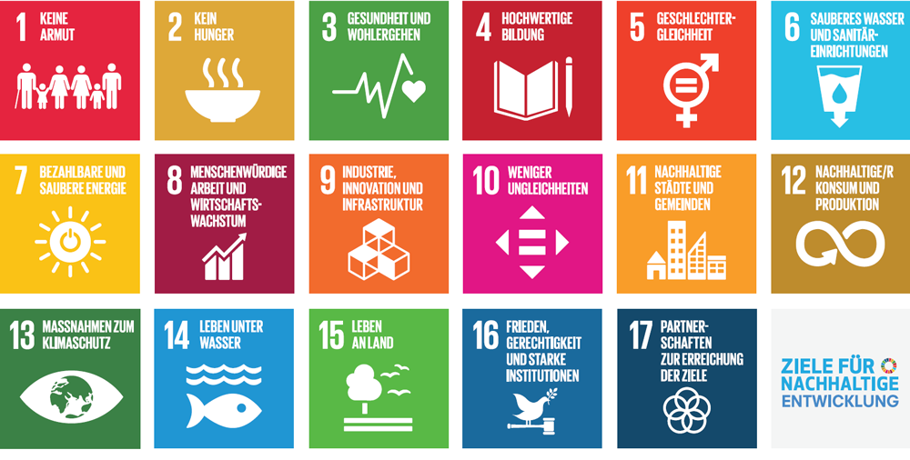 United Nations-Sustainable Development Goals 2030 bei Ohne Rüstung Leben