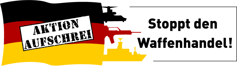 Logo der "Aktion Aufschrei - Stoppt den Waffenhandel!"