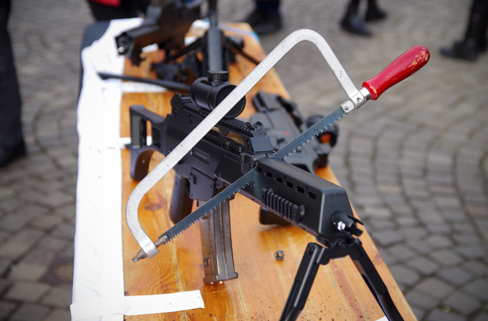 Aktion Aufschrei - Stoppt den Waffenhandel in Frankfurt
