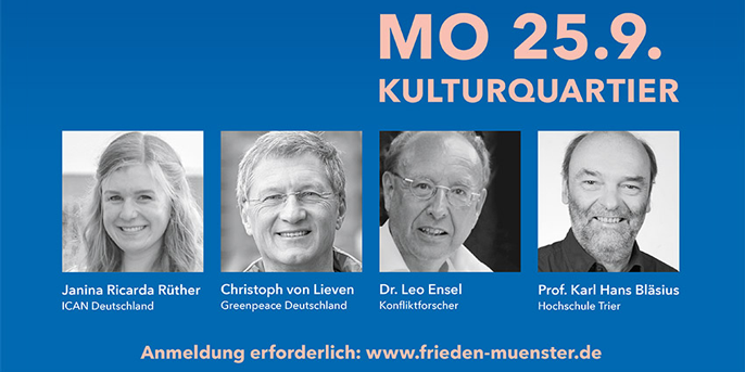 Referentinnen und Referenten der Friedenstagung Münster 2023