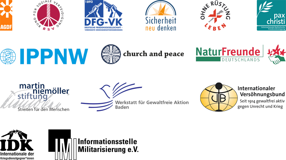 Diese Organisationen unterstützen den Aufruf &quot;Stoppt das Töten in der Ukraine!&quot;